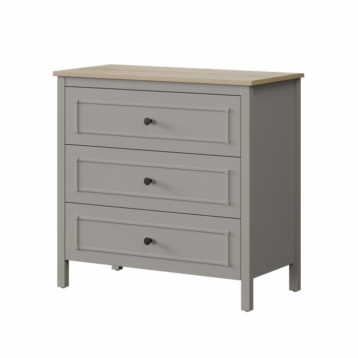 Hanah Home Cómoda Gris y Roble